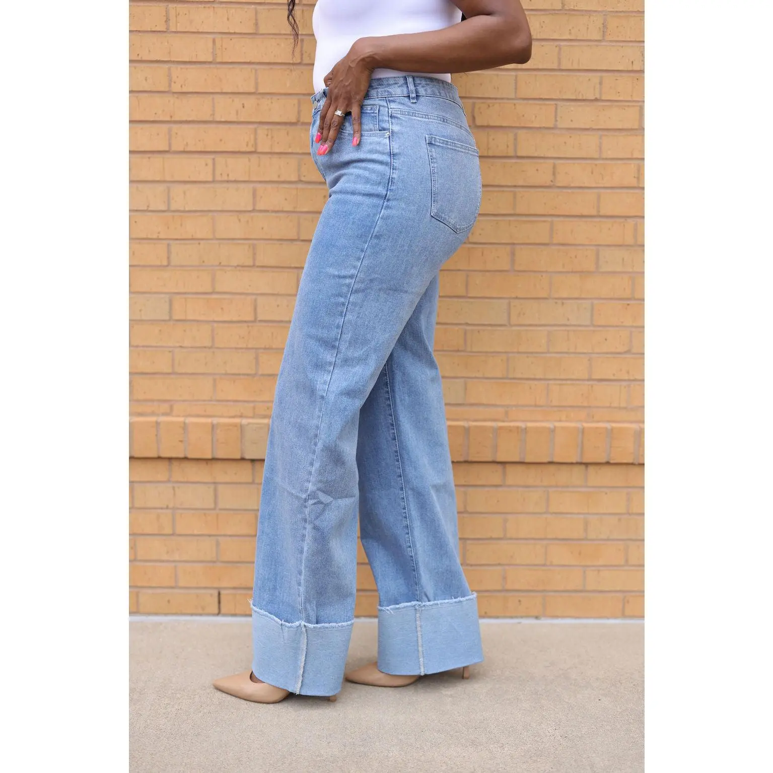 Tall Wide Cuff Jeans
