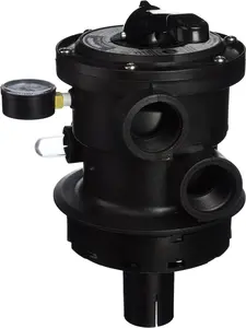 Hayward SP0714T VariFlo Top-Mount Multiport Valve, Black, 1-1/2-Inch-FIP