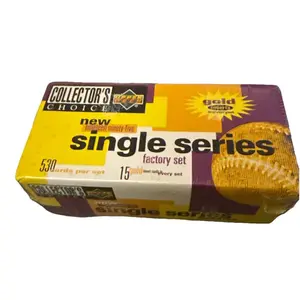 Upper Deck 1995 Collectors Choice Baseball Factory Set - 530 Cards, 15 Gold Cards, Must-Have for Enthusiasts