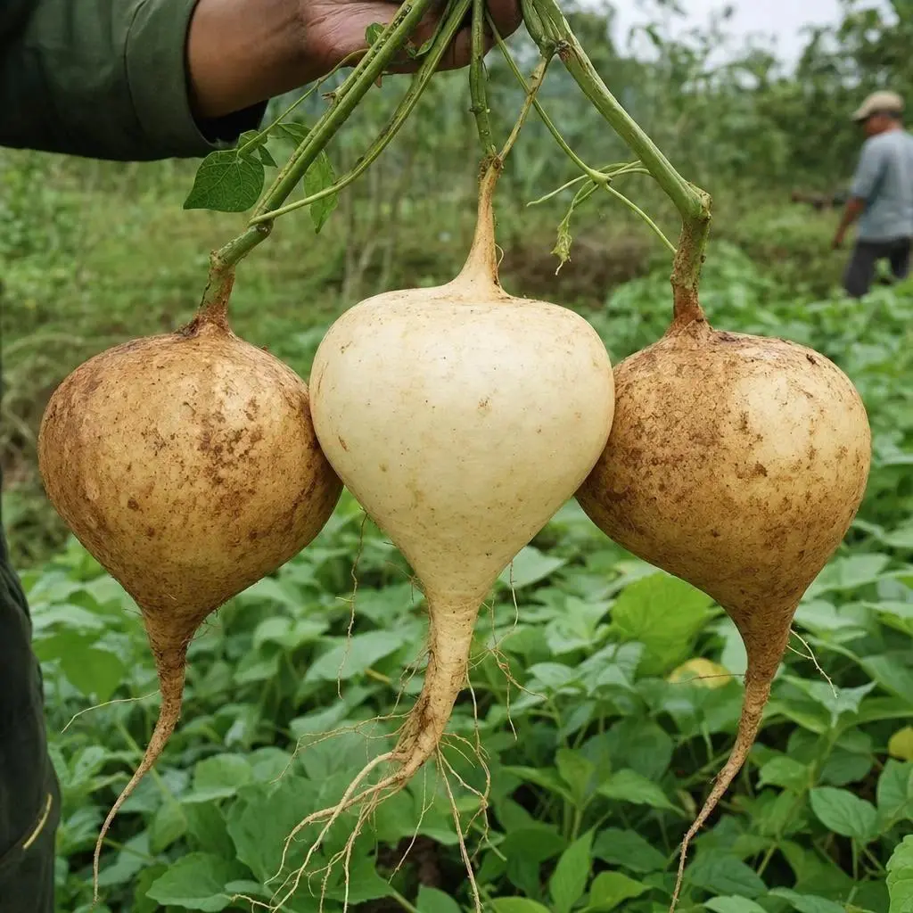 Jicama Planting Seeds - Sweet Crunchy Mexican Yam Bean Root Seeds, Fast-Growing Heirloom for Hobby Growers’ Family Gardening Activities, Containers, Fences & Diverse Garden Layouts