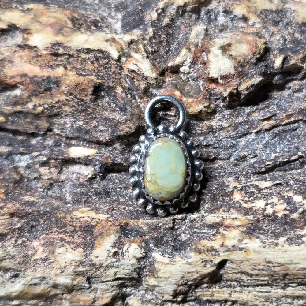 Sterling Silver Turquoise Charm