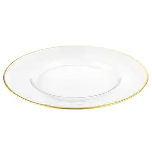Leeber 31121 Rim Chargers Plate, Gold - Set of 4
