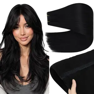 [24inch only $99] Youngsee 16-28 inches butterfly weft hair extensions ovo weft genius pu weft  hole butterfly  hair extensions human hair XO weft human hair extensions straight hair real human