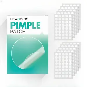 Hitworker Pimple Patches, Hydrocolloid Acne Patches for Face, Invisible Spot Dots, Acne Spot Treatment, 10 Sheets 400 Count, Day & Overnight Blemish Cover