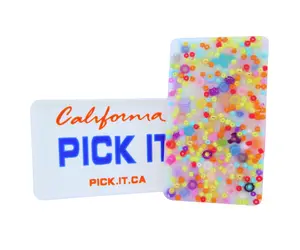 California License Plate Picky Pad and Tray- Satisfy Your Urge to Pick, Pop and Peel Stress-Free!