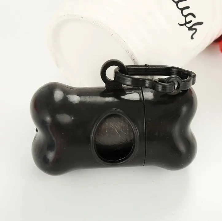 PP Plastic Dog Poop Bag Storage Box - Compact Pet Garbage Bag Holder with Loop Hook for Convenient Carry