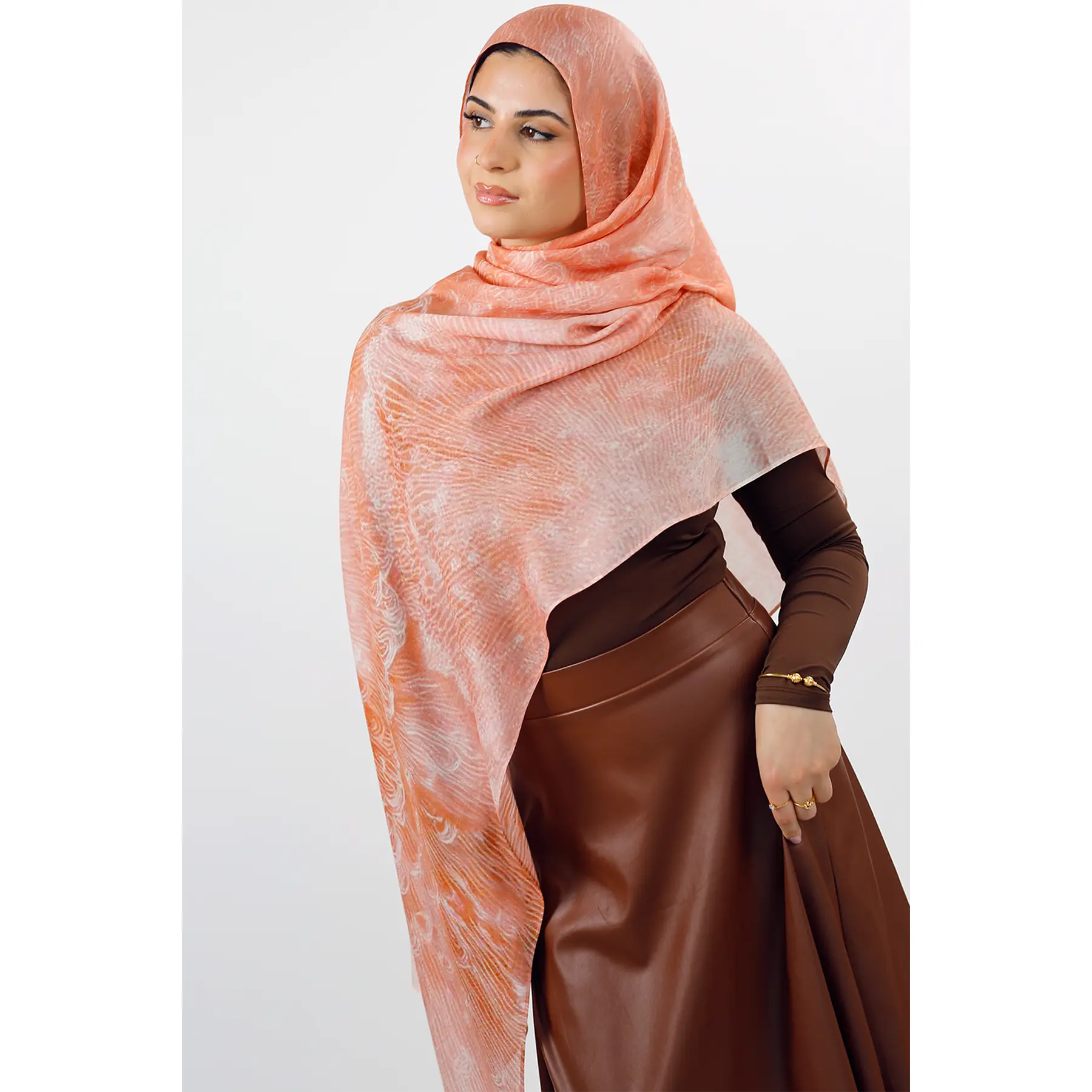 Sandy Mushroom Modal Print Hijab Sandy Mushroom Modal Print Hijab