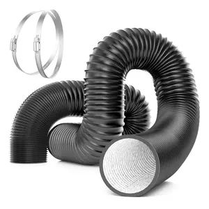 Sunster Diesel Heater Accessories 75mm Diameter 200cm Length Air Heater Flexible Scalable Outlet Pipe Duct Pipe Diesel Parking Heater For Car