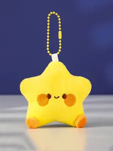 Cute Plush Stars Keychain, Fluffy Soft Fun Backpack Bag Pendant, Practical Kawaii Charm, Gifts for Jewelry Accessories, Cute Soft Keychains