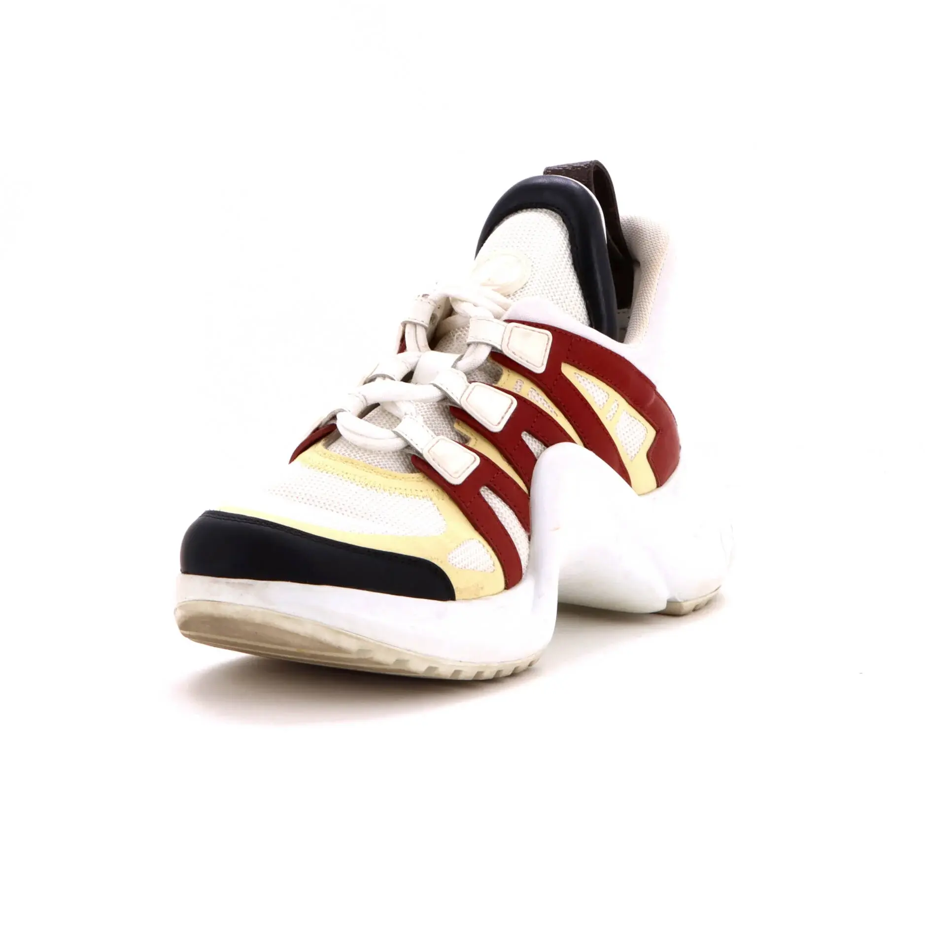 Pre-owned Louis Vuitton Women's LV Archlight Sneakers Fabric and Leather by Rebag
