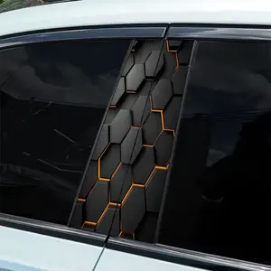 2 pieces/set, vinyl car sticker-DIY art protective cover, cool creative design of personalized venom, suitable for car B-pillar - easy to paste and durable design, suitable for cars