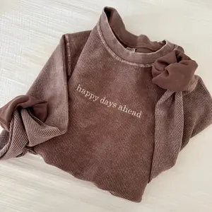 Custom Embroidered Corded Crewneck