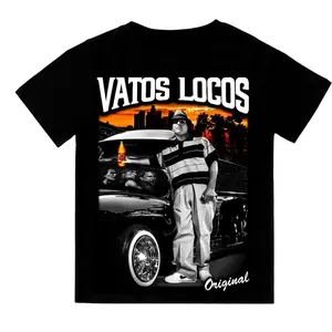 Vatos Locos Forever Graphic Lowrider - T Shirt Unisex Hoodie Sweatshirt  Chicanos Clothing, Chicano Streetwear, Cholo Fashion, Outdoor Chicana Gifts Clothes, Mexican  Menswear Oversized Loose Tops Fabric Pullover, Style Lowrider