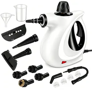 Handheld Pressurized Steam Cleaner with 15 pcs Accessories, Steamer for Cleaning, Steam Cleaner for Home Use, Steamer for Cleaning Car, Furniture, Floor, Upholstery, Grout and Tile, Deep Gray
