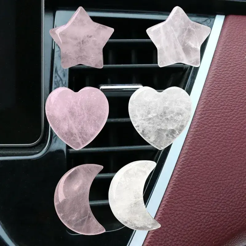 3Pcs/Set Crystal Moon Star Love Car Air Outlet Decoration Clip Auto Interior Air Conditioning Mouth Decor Clips Car Accessories