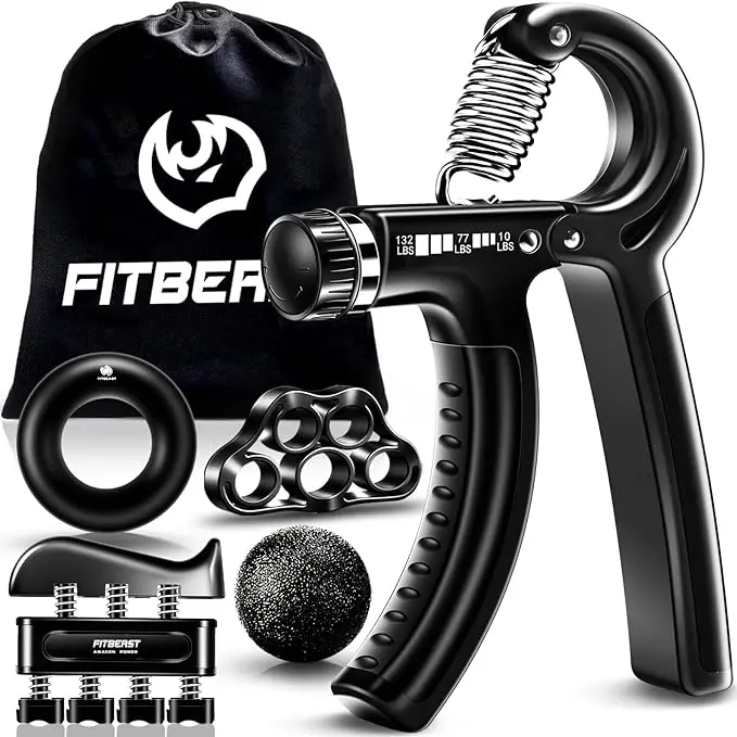 Grip Strengthener Forearm Hand Grips Strengthener Kit - 5 Pack Adjustable Resistance
