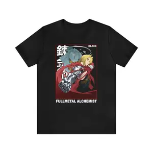 Fullmetal Alchemist: Brotherhood Edward and Alphonse Elric Anime T-Shirt, Fullmetal Alchemist T-Shirt, FMA, FMAB, Anime Gift - UNISEX