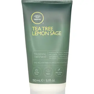 Paul Mitchell Lemon Sage Thickening Hair Treatment - Rice-Infused Formula for Fine Hair, Coastal Sage Aroma, Tea Tree, Moisture-Boosting Shampoo, Conditioner, Volume-Adding Mask, Youth-Focused Care