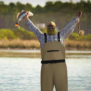 Retro   Chest Waders   Neoprene Insulated  700D nylon-PVC Waterproof PVC Rubber With Boots  Fishing Hunting Agriculture Construction Bootfoot  Kids Women's Tri Taupe