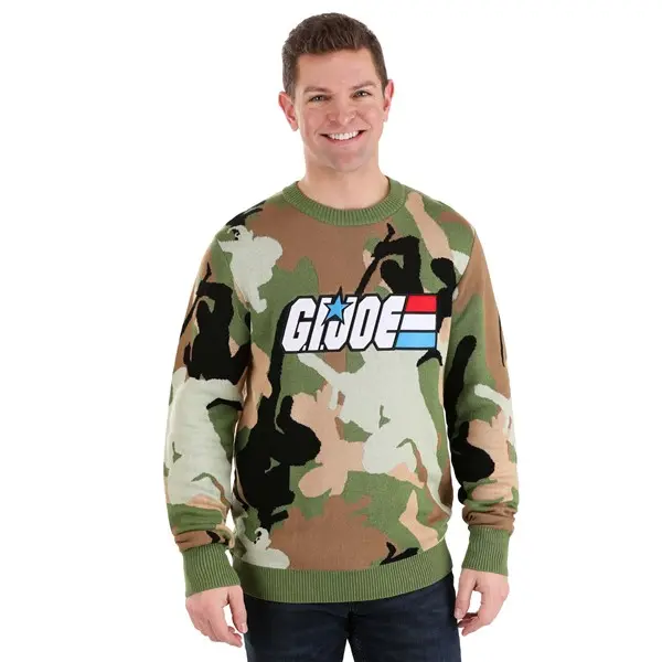 Adult Army Camo GI Joe Sweater Adult Army Camo GI Joe Sweater