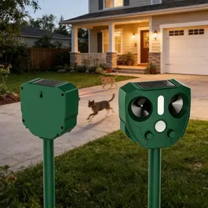 Ultrasonic animal repellent device, infrared mouse trap, dog repellent device, bird repellent device for animals