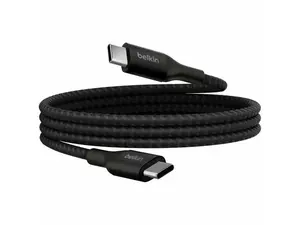 Belkin 240W USB-C to USB-C Cable - Nylon, Braided - M/M - 3.3ft/1m - Black - CAB015bt1MBK