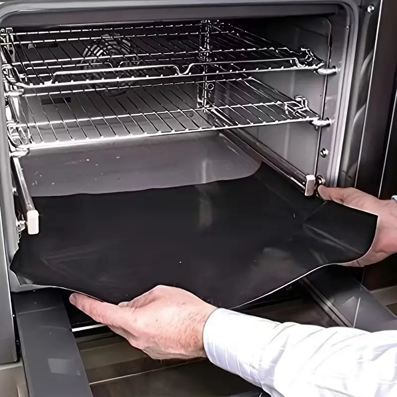 Large Heavy-Duty Non-Stick Oven Liner, Reusable Oven Pad, Baking Mat for Electric Gas Ranges, Outdoor Universal Oven Bottom Protector, Kitchen Protection, Kitchen Accessories, Home Baking Supplies
