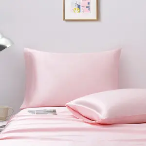 Satin Pillowcase Standard Set (2-Pack), Ultra-Soft Silky Satin Pillowcases, Protects Hair and Skin, Wrinkle-Resistant and Fade-Resistant Envelope Pillowcases: Home and Kitchen