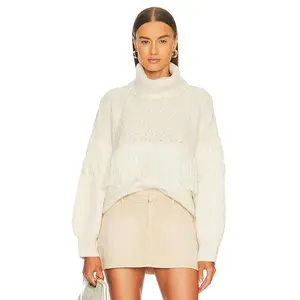 JONATHAN SIMKHAI Pamela Alpaca Turtleneck in White