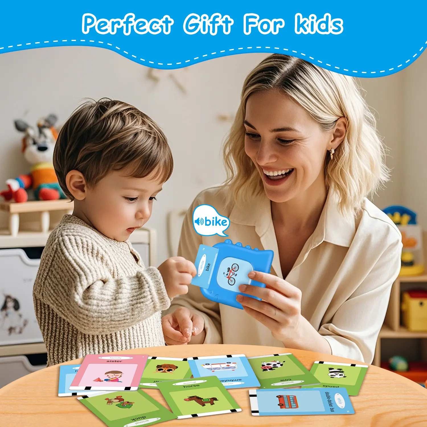 TAGAKI Worldwide Kids Playboard フラッシュカード Talking Flash Cards for Toddlers with 510 Sight Words Montessori