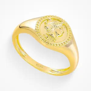 EVRY JEWELS Gold or Silver Plated Women's Hypoallergenic It's Vintage Ring