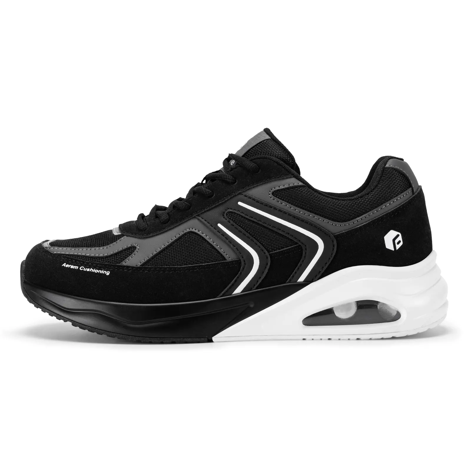 FitVille Men's HeelAero V2 Low-Cut Athletic Shoes - Multi-Sport Outdoor Running Shoes, Performance Casual Trainers for Running, Walking