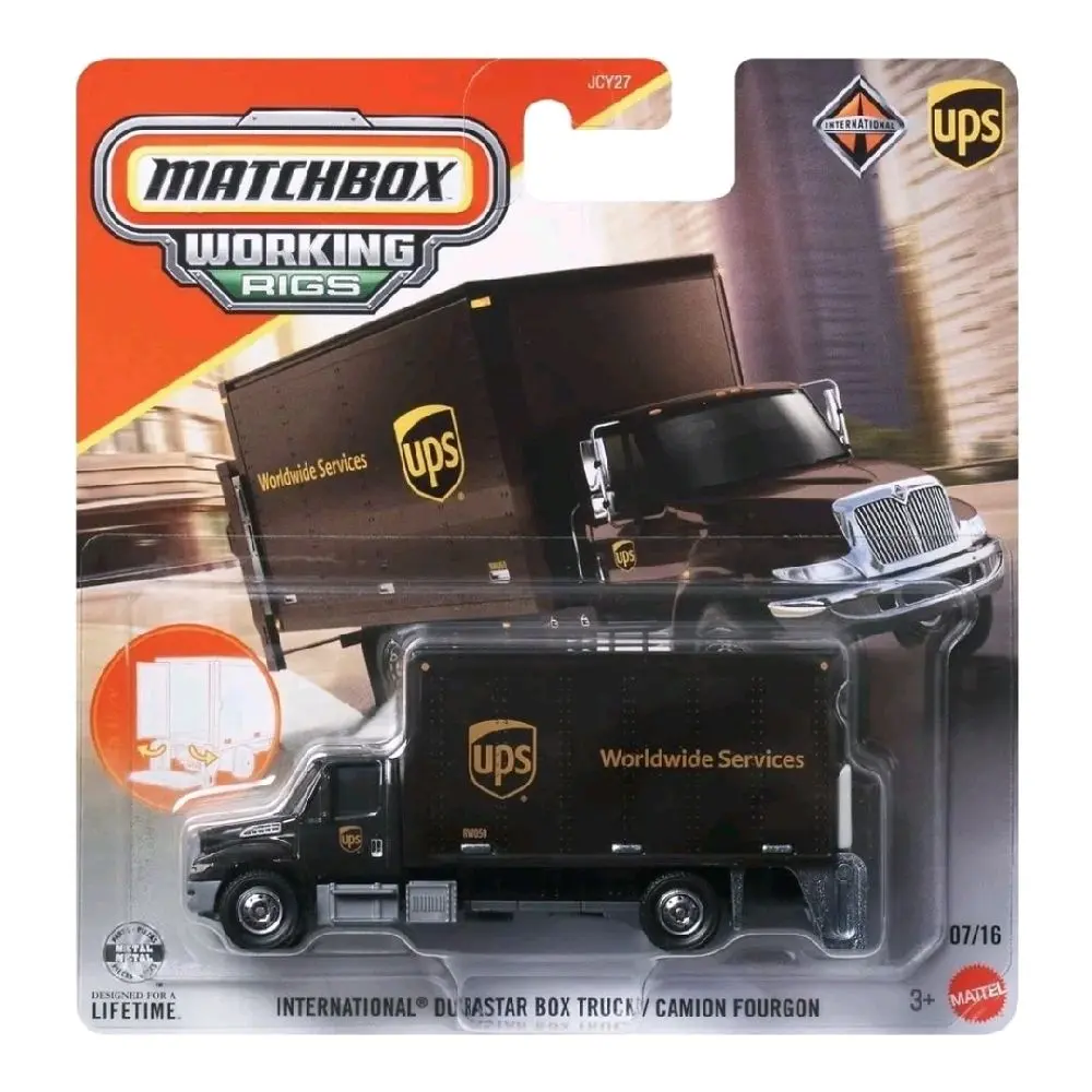 Matchbox UPS International Durastar Box Truck Working Rigs 979H