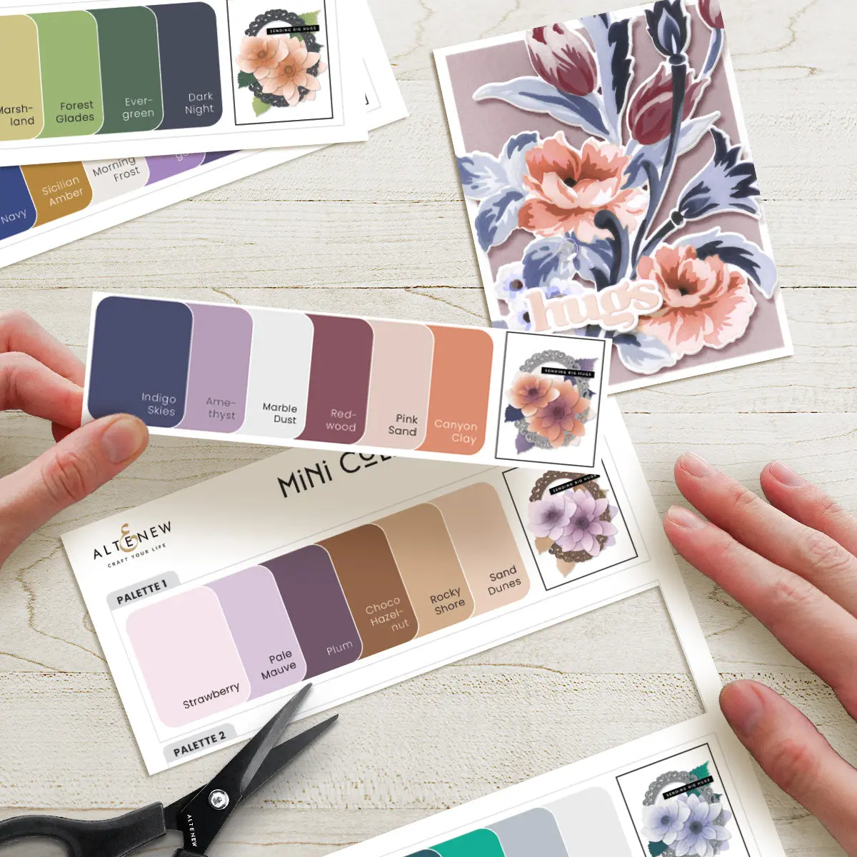 Regal-Themed Printable Swatches for Paper Crafting