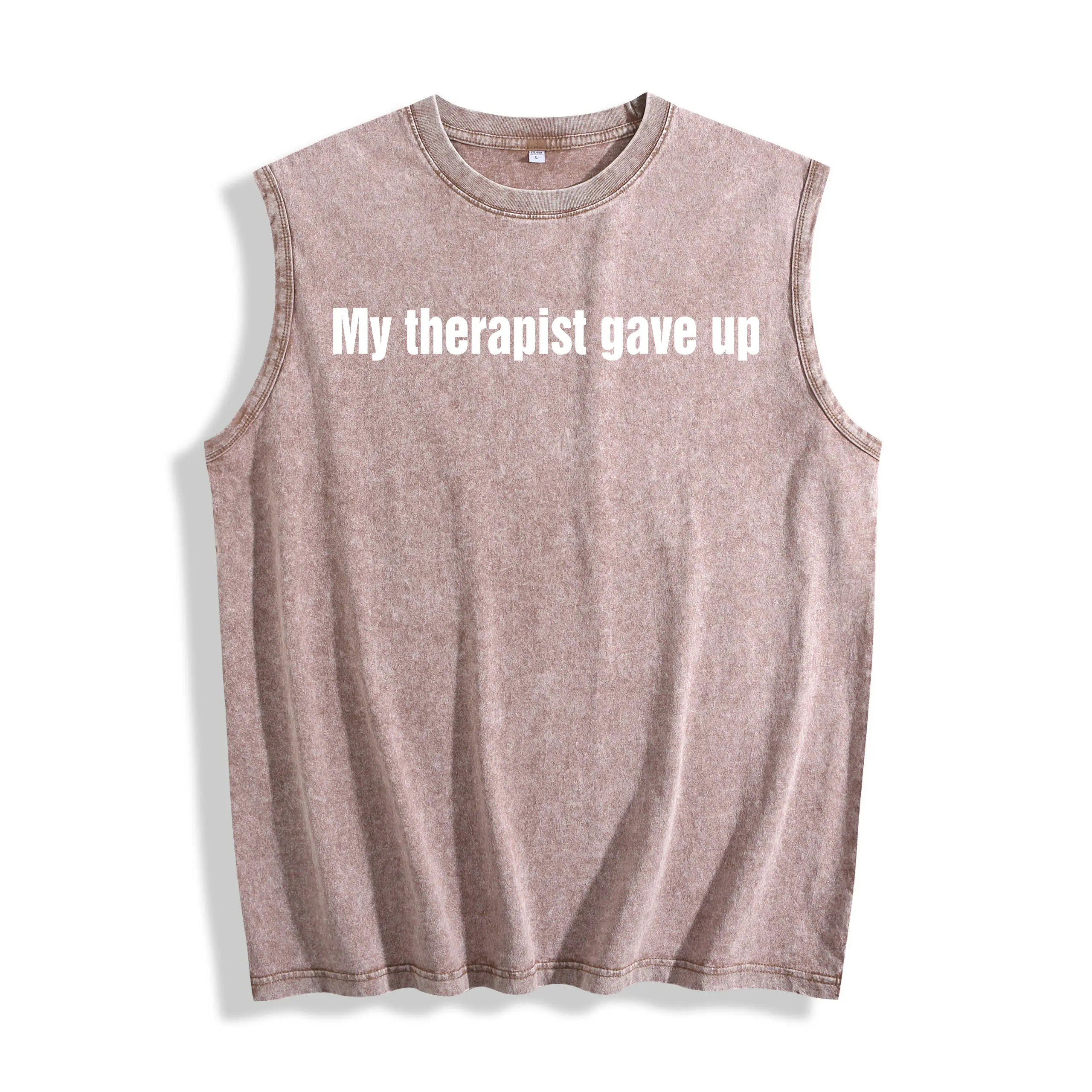 My Therapist Gave Up Tank Top Sleeveless Shirt, Funny Gym Tank Top, Flirty Workout Muscle Tee, Unisex Fitness Apparel, Sarcastic Gym Wear, Summer Training Top, Gift for Gym Lover