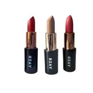 RZAY Creamy Matte Lipstick Set Long Lasting Waterproof, Boardwalk StaycationsPlus Bella Beauty Cosmetics Lipgloss Makeup