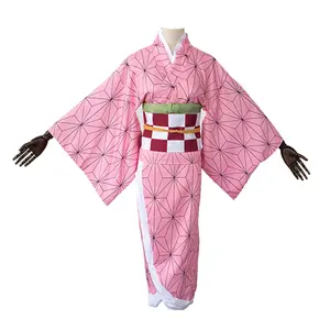 nezuko style Cosplay Costume Full KIDS/Adults, girl women cloth kimetsu no yaiba demon slayer,many style high quality, net included,stock in LA, go to UPS USPS Fedex working everyday,fastest shipping! fantasy