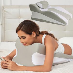 Memory Foam Wedge Pillow, Multi-Purpose Supportive Pillow for Back, Neck and Leg Support with Soft Removable Cover, Ideal for Face Down Reading and Relaxation summerwins,summerwins