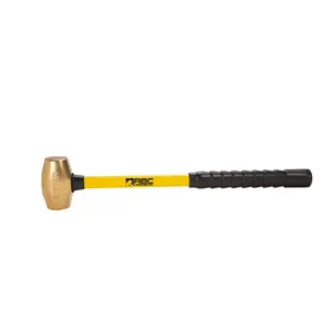 ABC Hammers ABC6BFBS 24 in. 6 lbs Brass Hammer with Fiberglass Handle