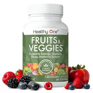 Healthy Fruits and Veggies - Natural Daily Supplement, Vitamins, Minerals & Antioxidants Healthcare Dietary