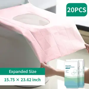 20 Pack Toilet Seat Covers Disposable, Individually Wrapped for Travel, Large Waterproof Potty Covers for Kids and Adults,Toddler Potty Training for Public Restroom, Airplane, Trip