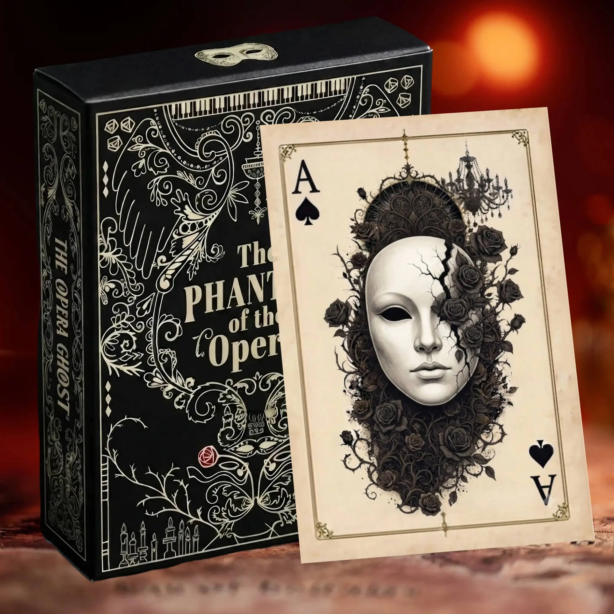 The Phantom of The Opera Playing Cards | The Opera Ghost 54 Pocker Cards Deck | Collectible Gift for Fans, Gamers, Card Players