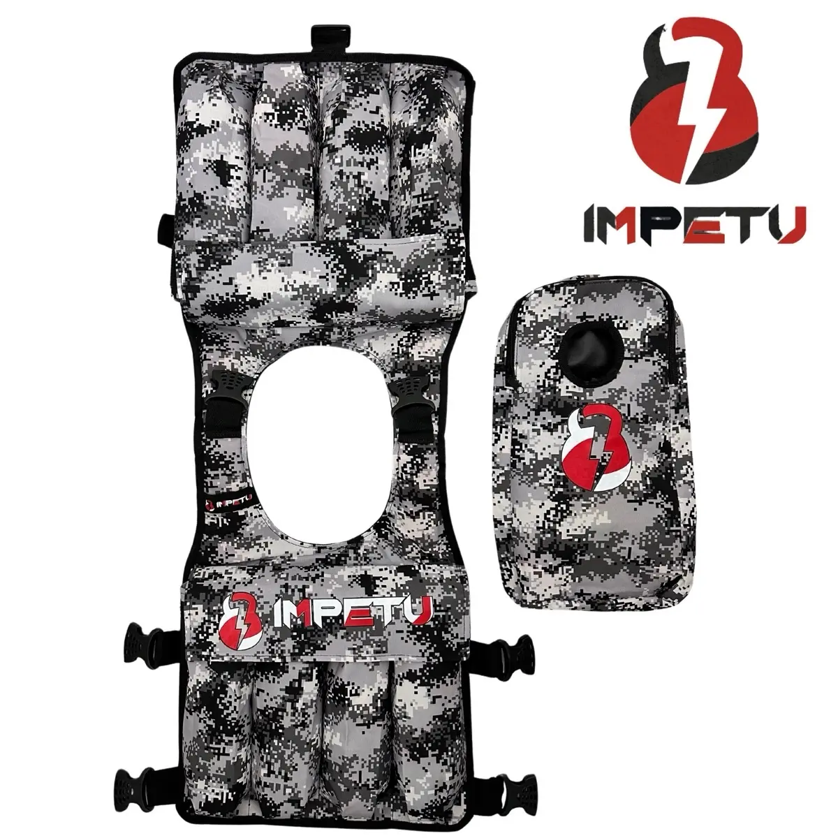 40 lb Adjustable Weighted Vest With Attached Backpack, (Including Weights), For Running, Walking, Training, Strength, Workout.