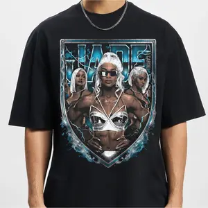 Jade Cargill Storm Wrestling Black Tee – Strong Athletic Artwork, Unisex Fanwear, Ideal Gift for Fans