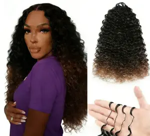 MORGENSTAR  Jerry Curly Feather Crochet Human Hair 1B/30 16-24 Inch Full Volume & Reusable, Salon Quality How to Choose the Right Length Invisible Feather  Pre-Separate  Quality   No Shedding, No Tangle