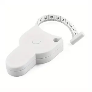 Size measurement tape measure 150 cm, White retractable, soft ruler, Portable, Measuring tool, with one-click reset button (no jamming), Suitable for fabric, tailor's clothing, sewing