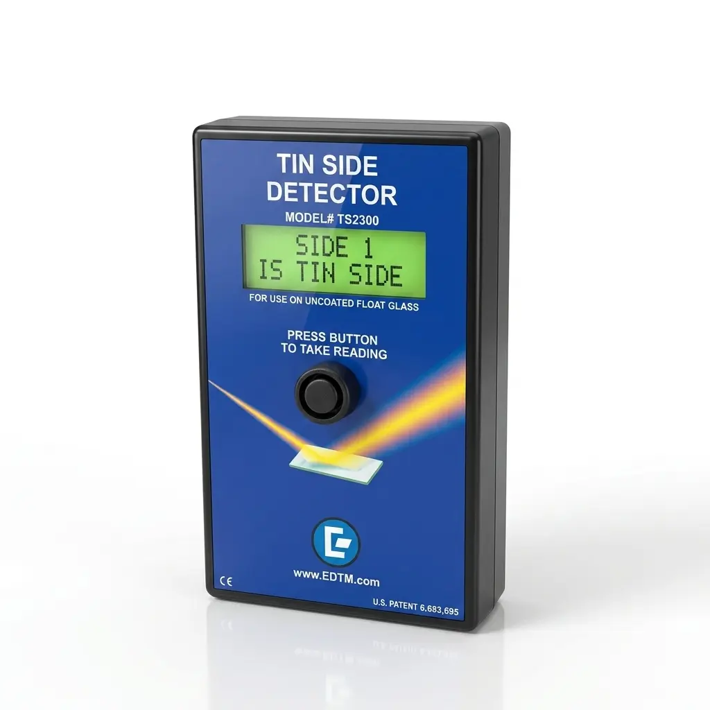 EDTM Digital Tin Side Detector (TS2300) Portable Handheld Glass Surface Detector, Made in USA