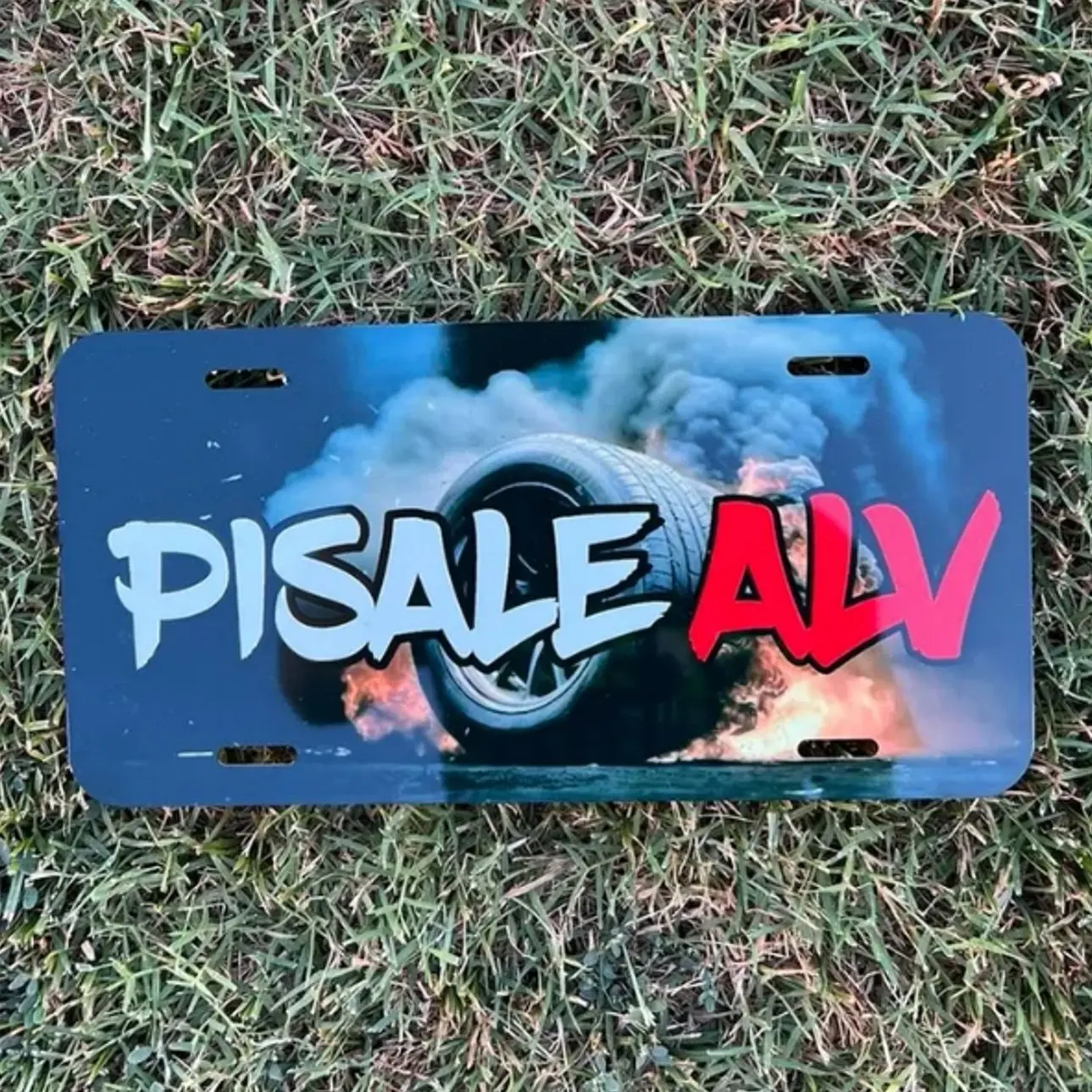 Pisale alv burnout license plate Car Automotive