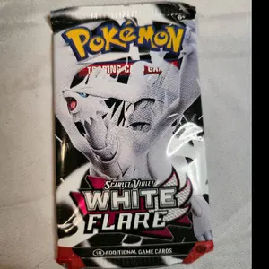 Pokémon White Flare Scarlet & Violet 10 Card Booster Pack - 10 Additional Game Cards for Collectors