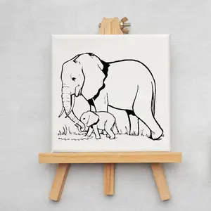 Wild Animal Printed Canvas Kit